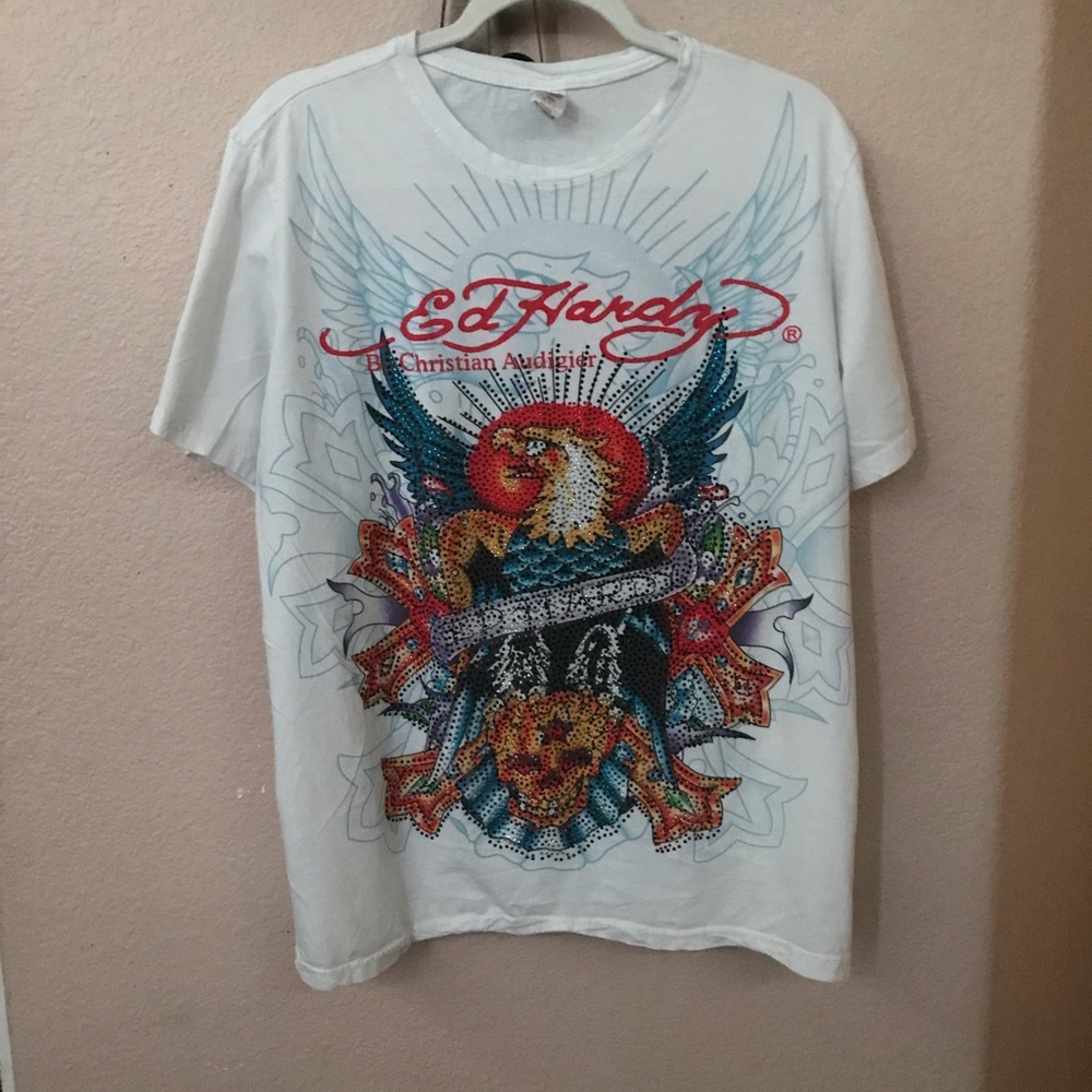 Ed hardy - ed hardy bedazzled tee